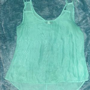 Sheer Teal Blouse